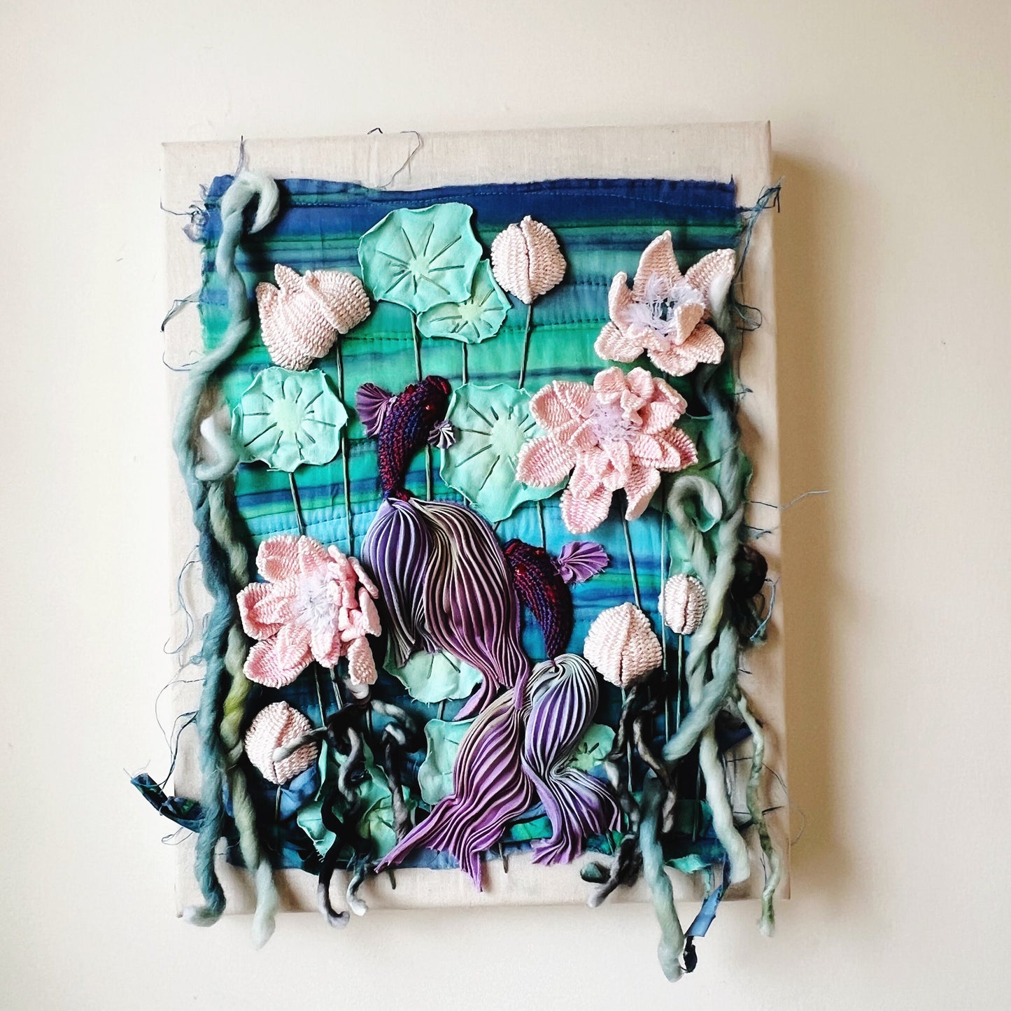 At The Pond | 3Dimensional Embroidery