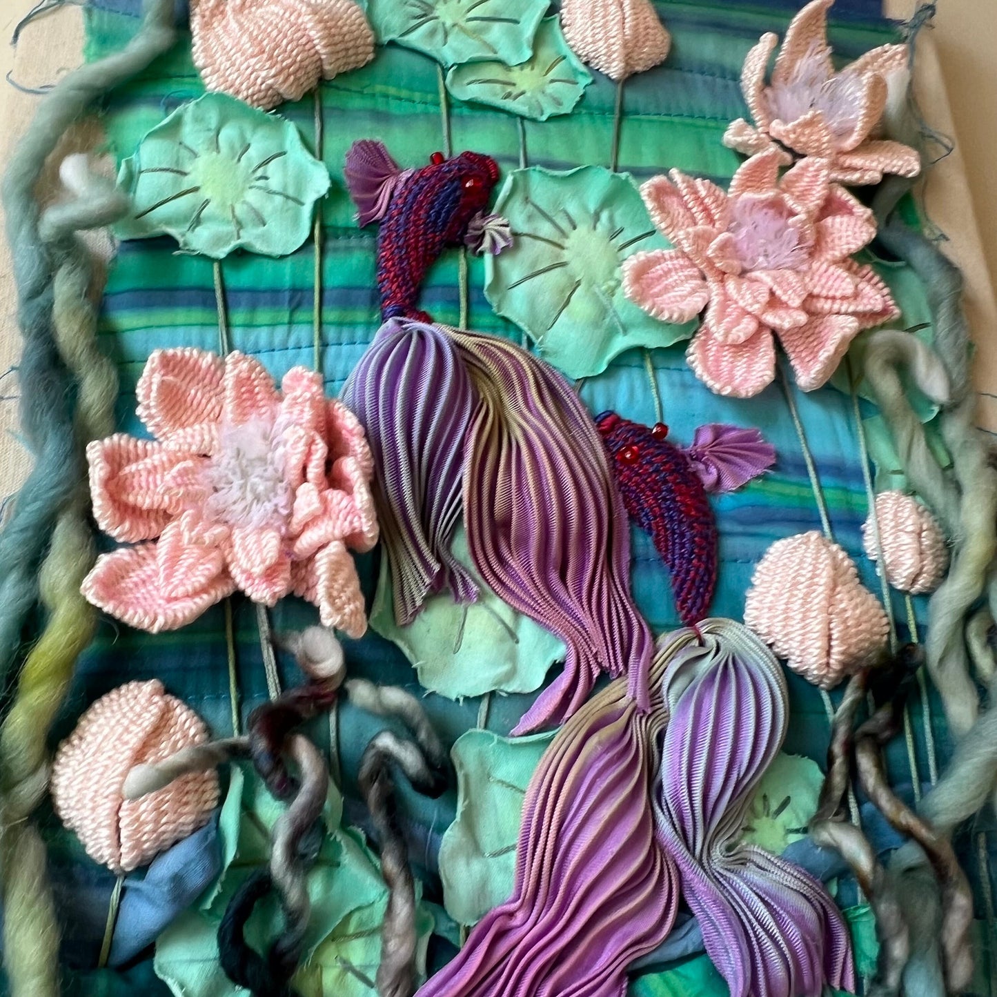 At The Pond | 3Dimensional Embroidery