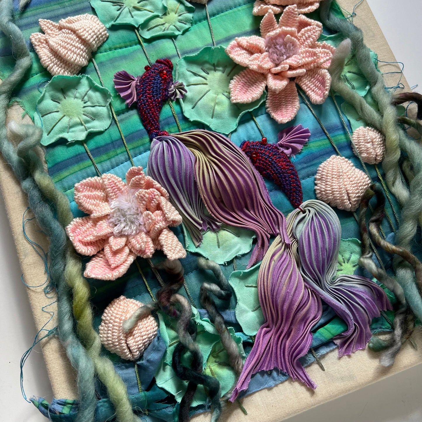 At The Pond | 3Dimensional Embroidery