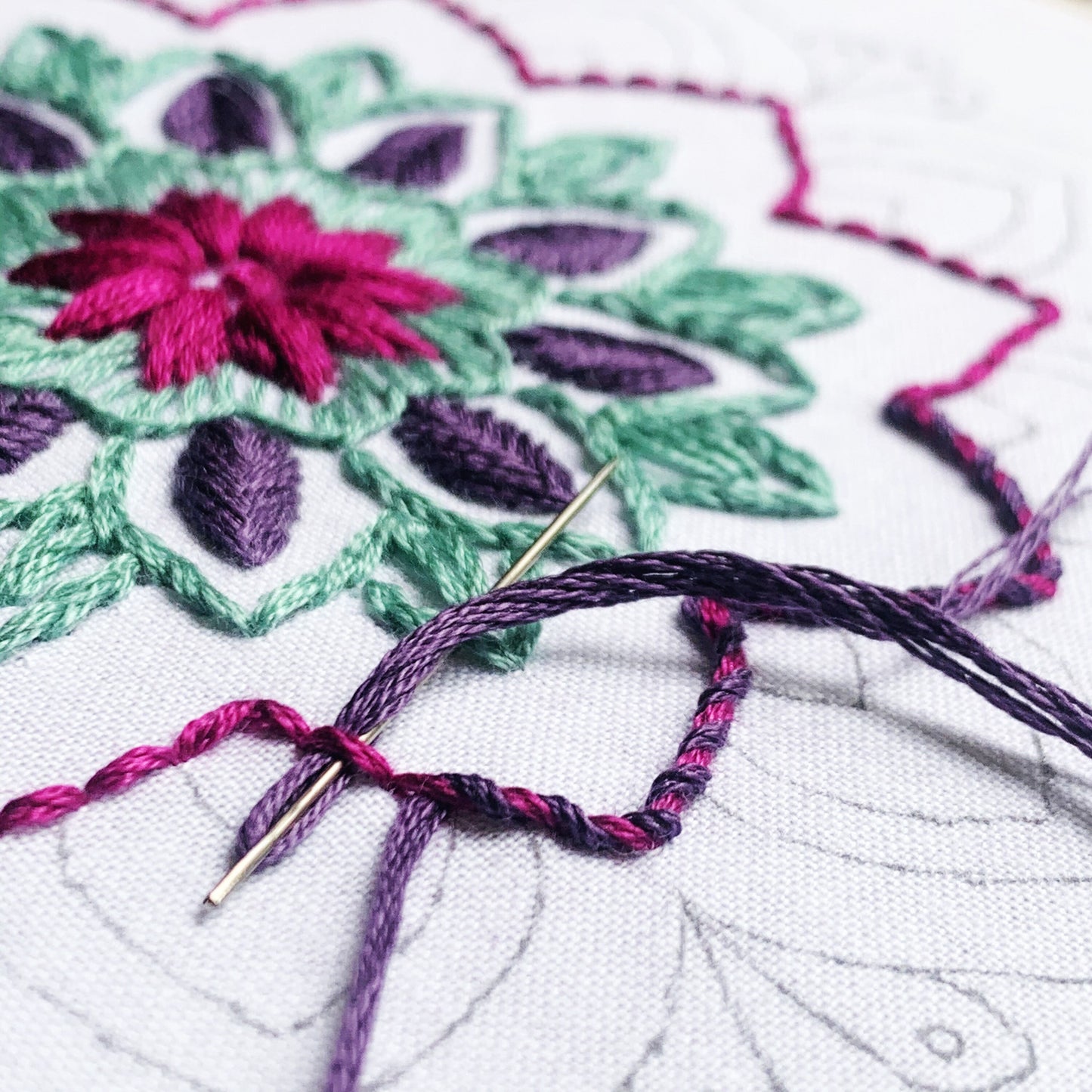 Mandala Embroidery Kit