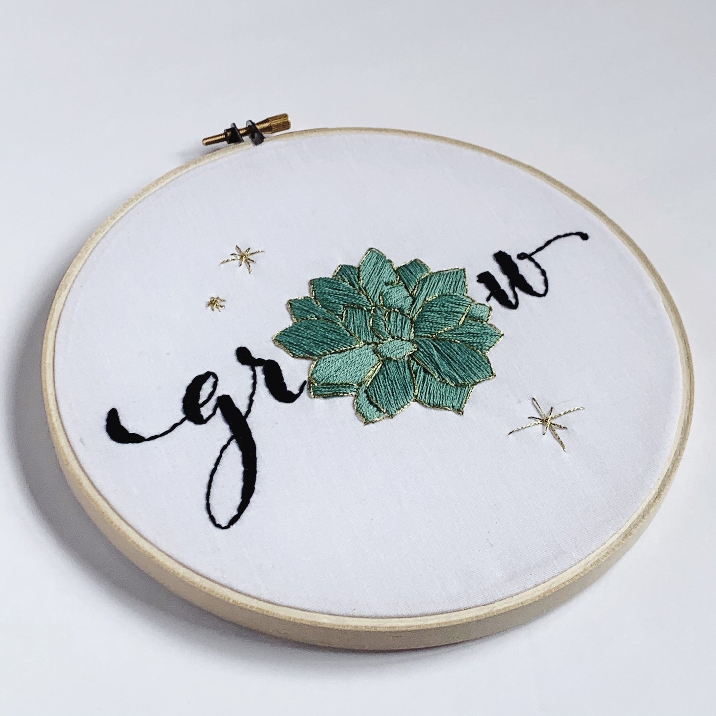 Grow Succulent Embroidery Kit