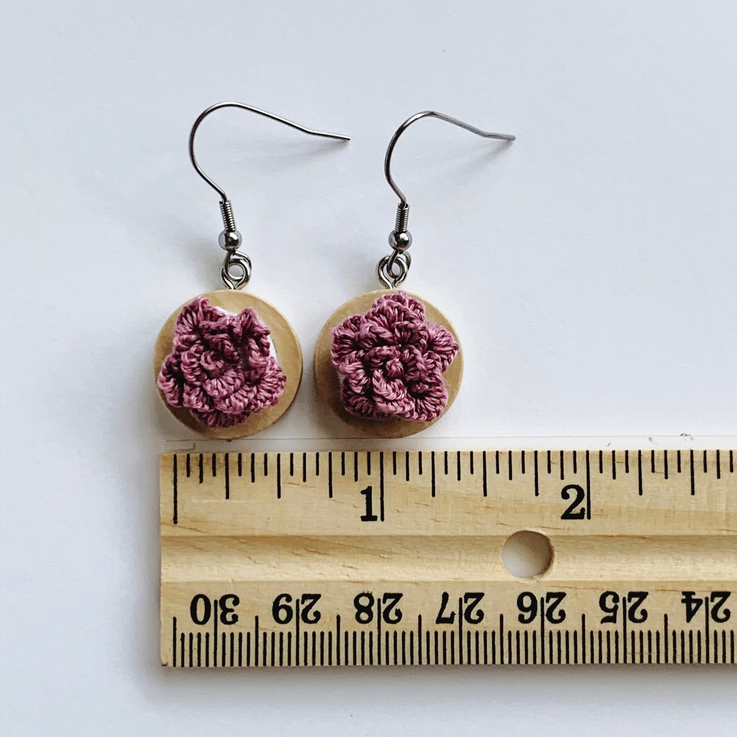 Flower Embroidered Earrings