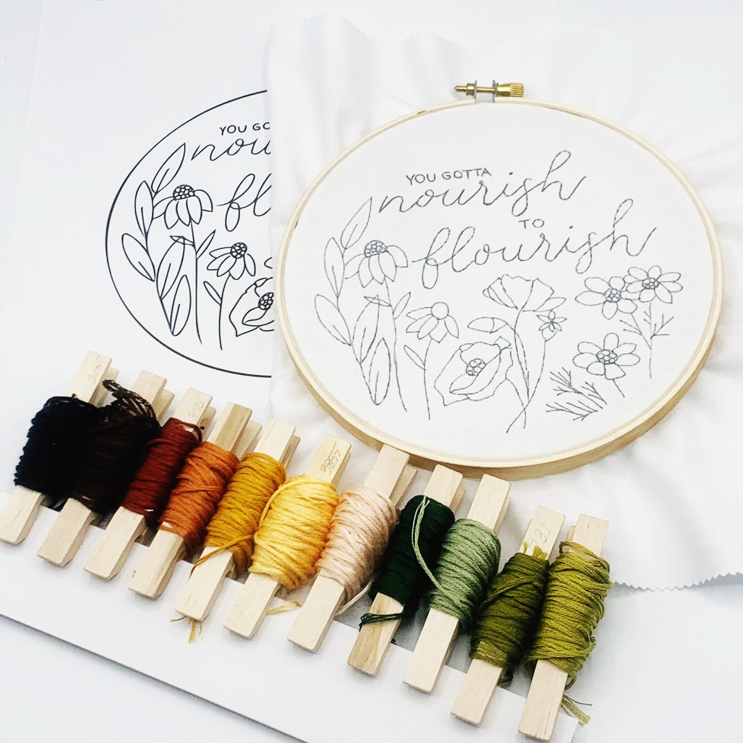 Nourish Embroidery Pattern | Digital Pattern | PDF