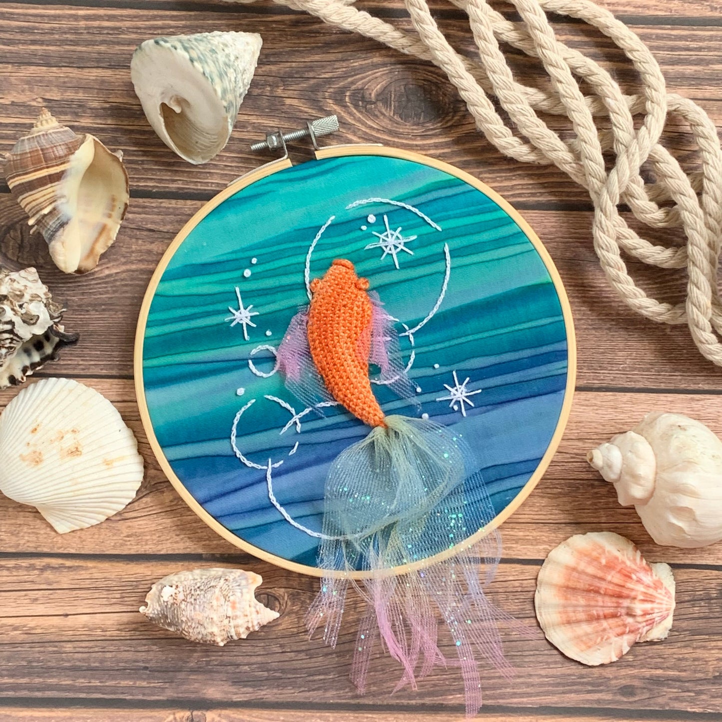 Koi Fish Embroidery Kit | 3D | DIY Embroidery