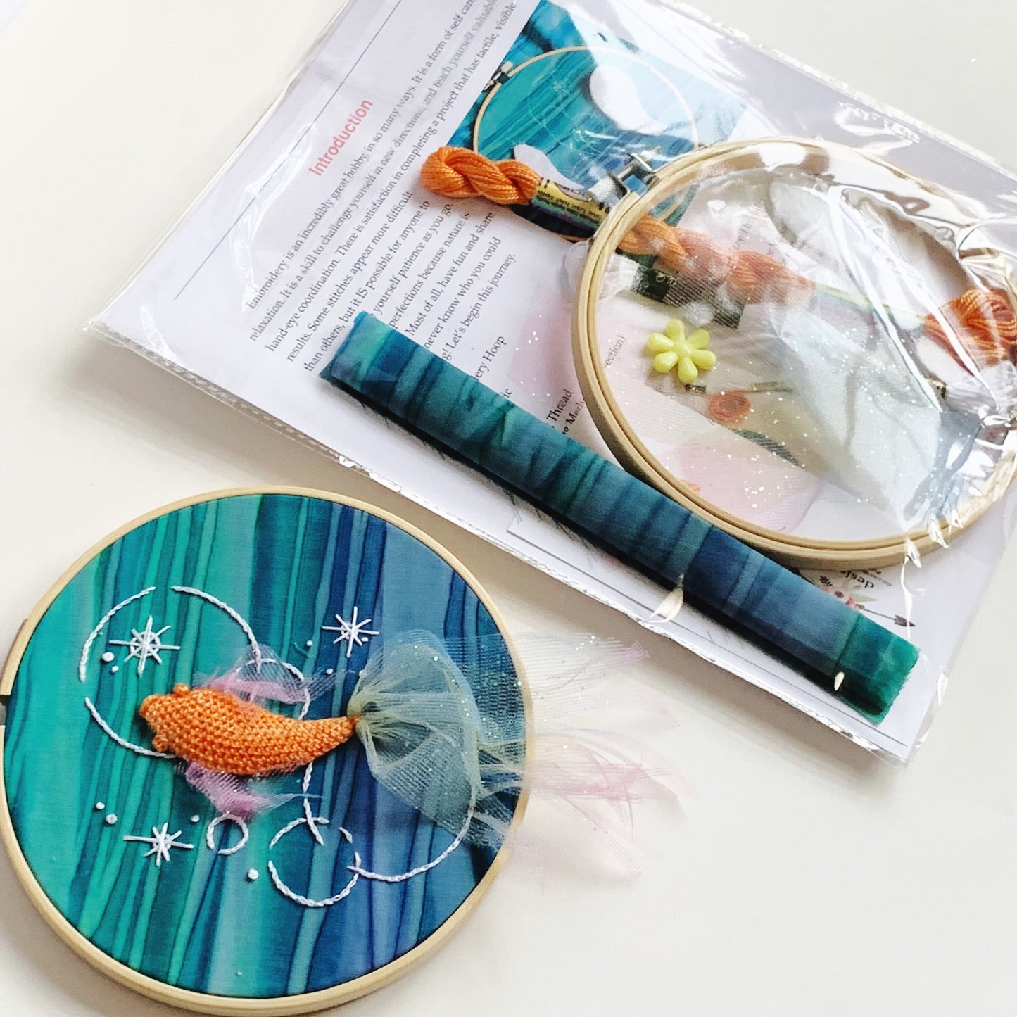 Koi Fish Embroidery Kit | 3D | DIY Embroidery