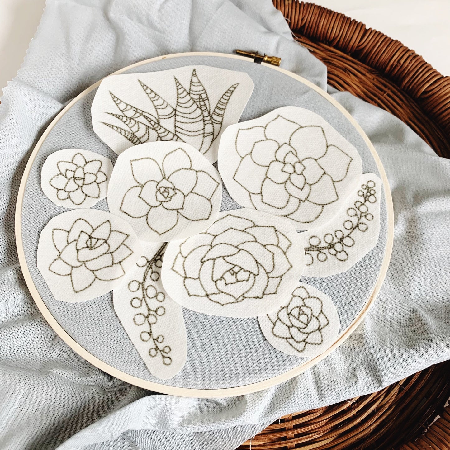 Stick & Stitch | Succulents Pack | Embroidery Designs