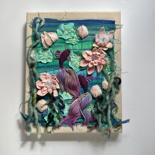 At The Pond | 3Dimensional Embroidery