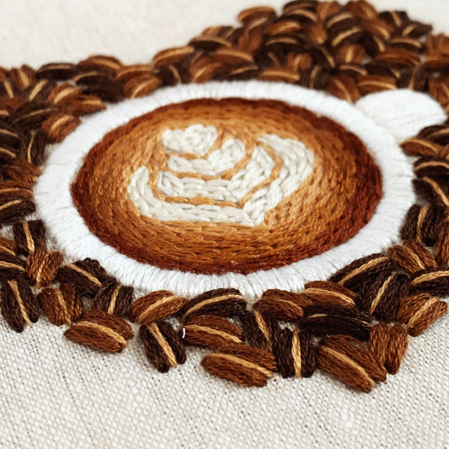 Love You A Latte Embroidery Pattern | Coffee Embroidery | Digital Download